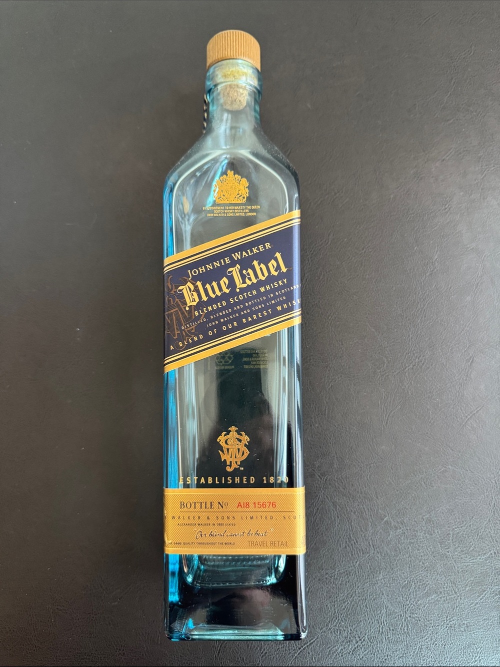 MAKE OFFER! Johnnie Walker Blue Label Scotch Whisky 75cl – EMPTY